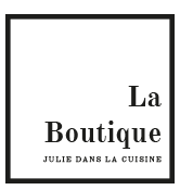 Logo boutique julie dans la cuisine